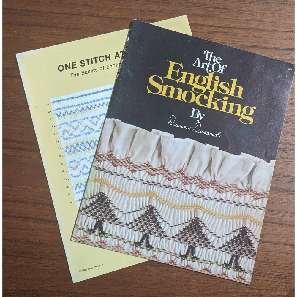Two English Smocking Pattern Books